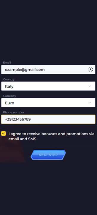 Processus d'inscription Powbet sur mobile